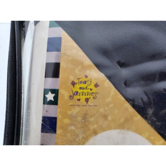 Toast and Jammies Up North Applique Polar Fleece Blanket Blue Stars Moon 43"X54" - Picture 3 of 4